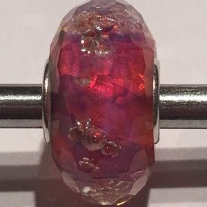 Elfbeads Blush Monroe Fractal glass bead